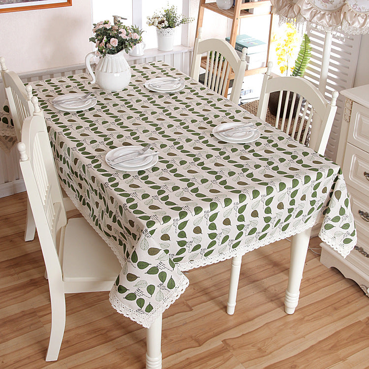Blattmuster Tischdecke