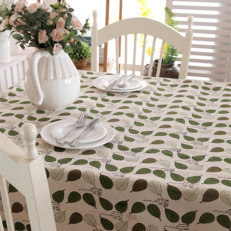 Blattmuster Tischdecke