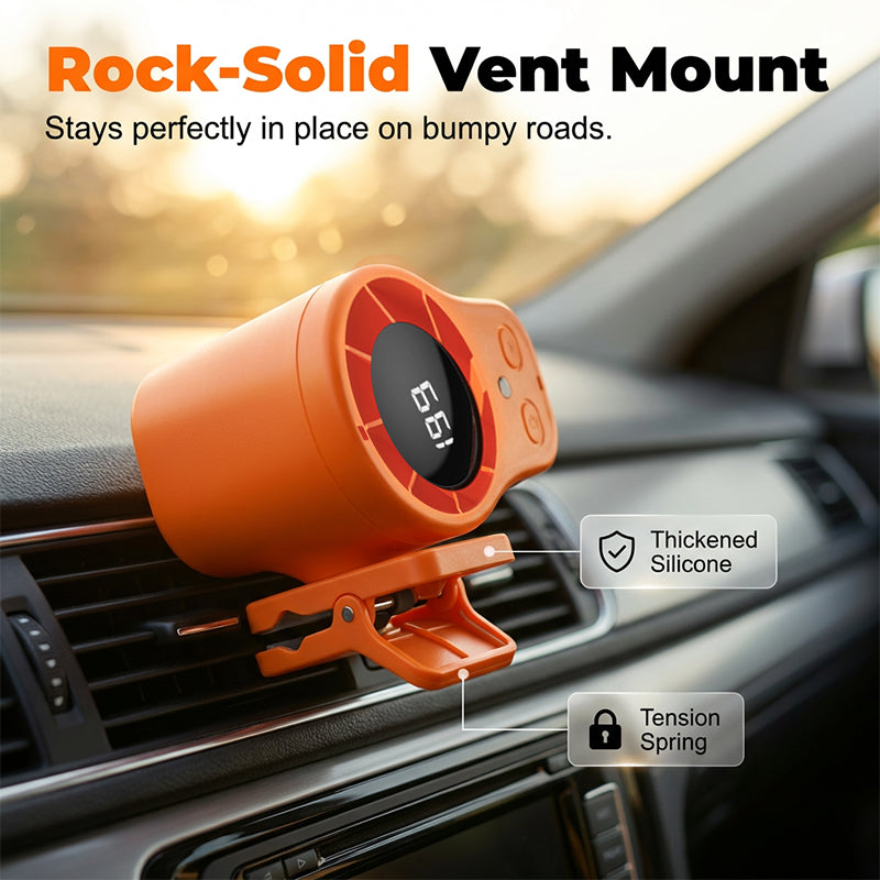 Mini-Ventilator mit Belüftungsclip für Auto und Schreibtisch | Brehn