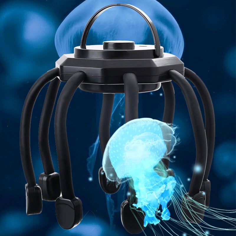Kopfmassagegerät mit Oktopus-Motiv