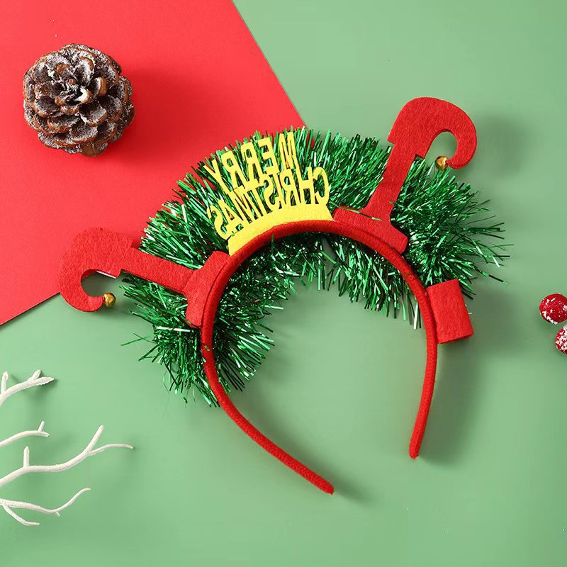 Brehn | IPC Weihnachten Haarband Leuchtendes Stirnband Weihnachtsbaum Schneeflocke Haarband Hirschgeweih Licht Blinkendes Kopfschmuck Frohe Weihnachten Geschenk