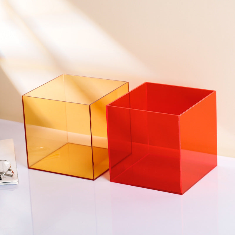 Transparente Farb-Acrylbox Staubschutz Lego integriertes Modell Handdisplayspeicherbox