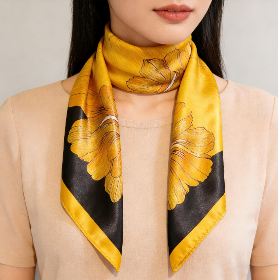 Brehn | Retro Korean Style Kunstseide Schal