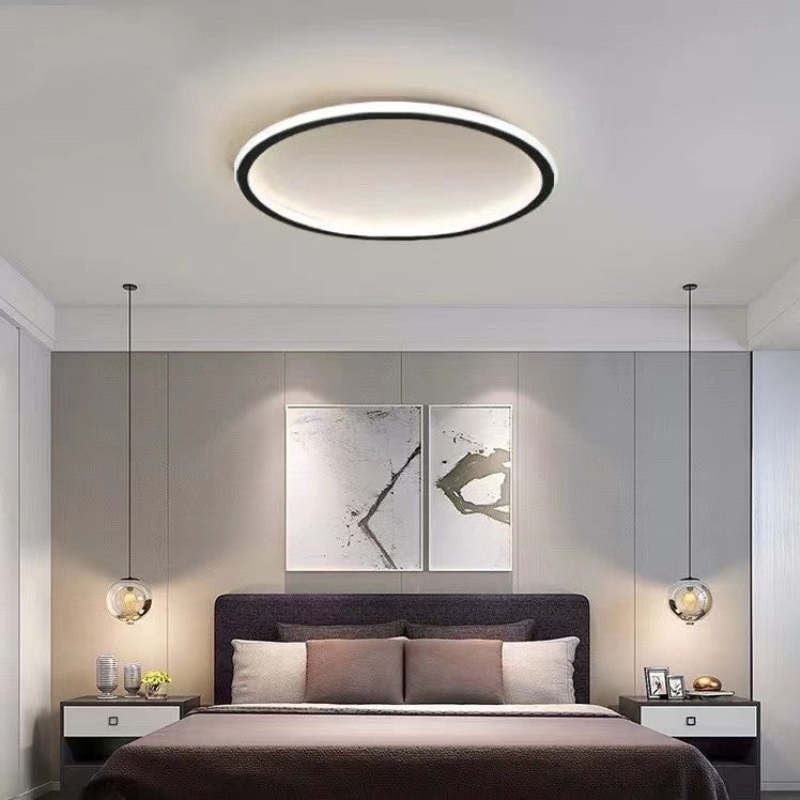 LunaNova – Moderne LED-Deckenleuchte aus Metall/Acryl für Wohn- und Schlafzimmer, ack/Weißes Design