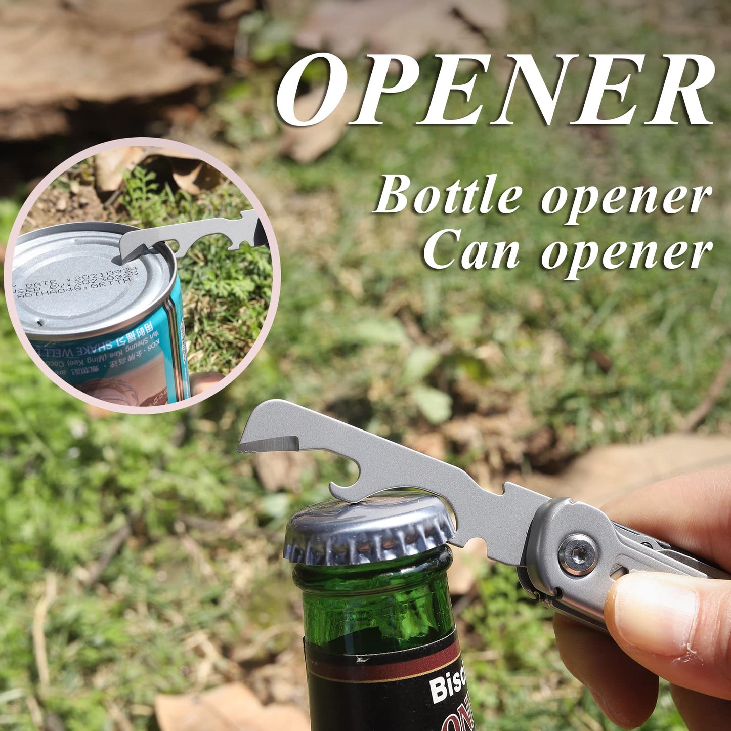 Brehn | Multitool Tasche Selbstverriegelndes Multifunktions-Faltmesser