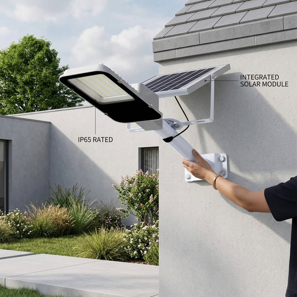 Schwere Outdoor Solar-Sicherheits-Wasserdichte Lampe | Brehn