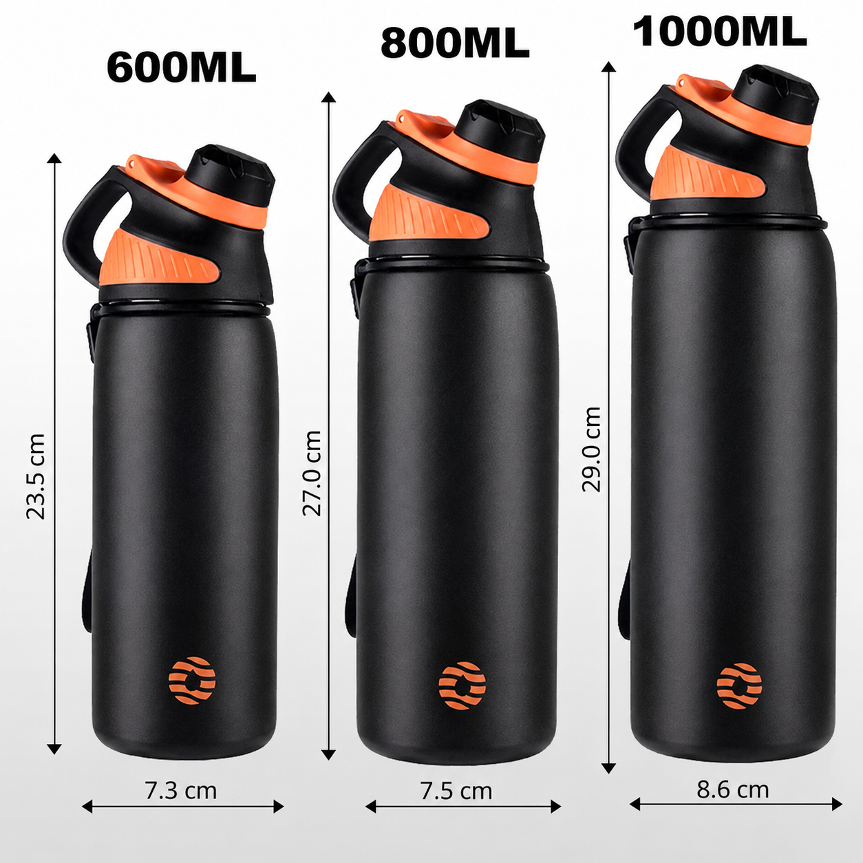 Isolierflasche aus Edelstahl 1000 ml mit Magnetdeckel | Brehn