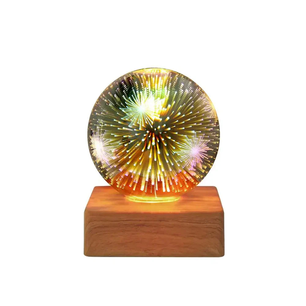 Brehn | Kristallballlampe mit 3D-Feuerwerkeffekt - StarburstGlow