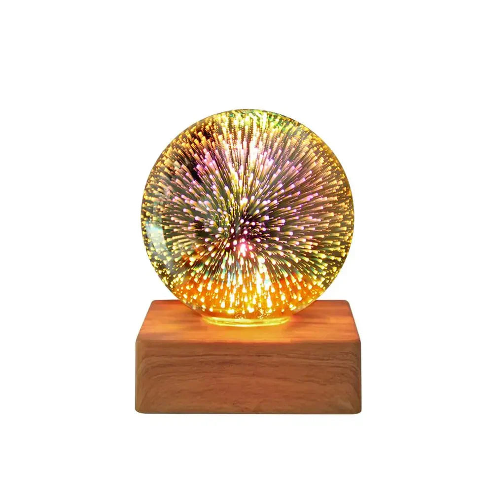 Brehn | Kristallballlampe mit 3D-Feuerwerkeffekt - StarburstGlow