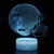Minnesota Vikings Footballhelm 3D Optical Illusionslampe