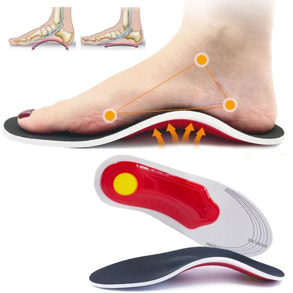 Orthopädische Einlegesohlen gegen Fußschmerzen und Plattfüße