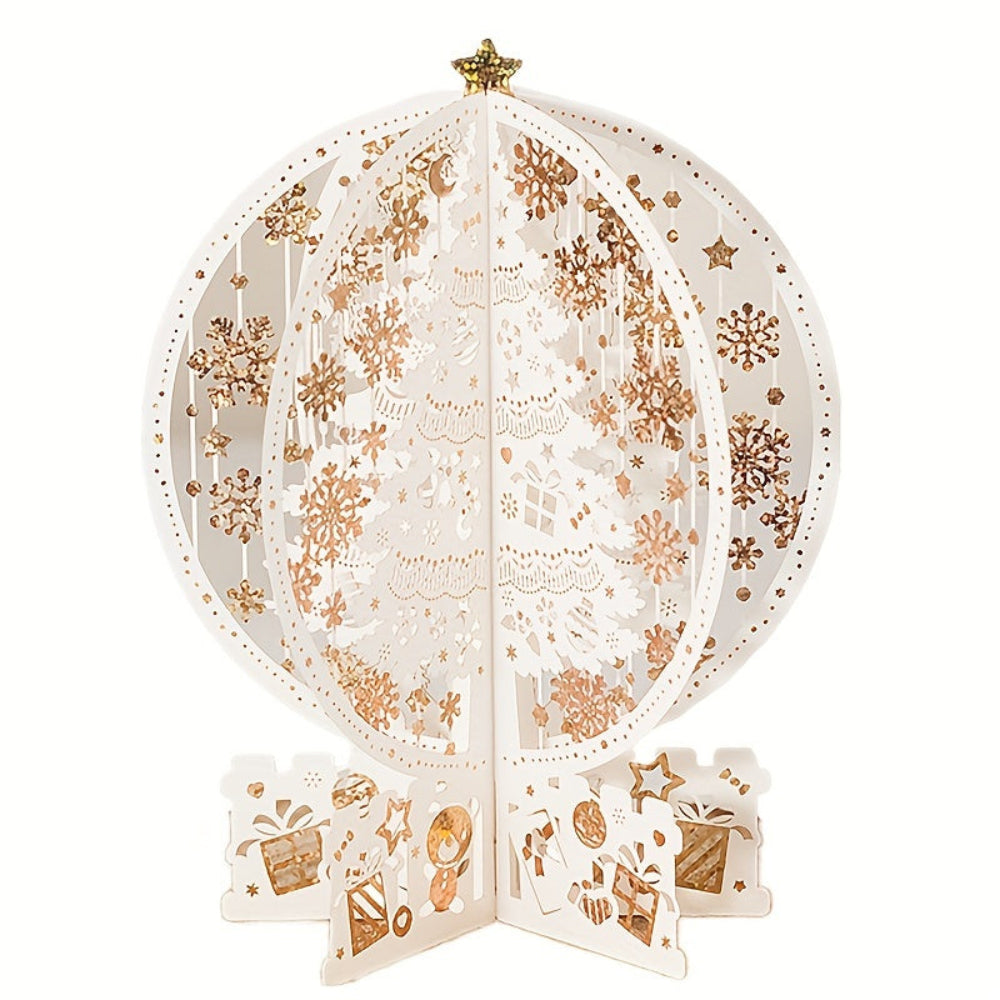 Brehn | 3D Pop-up Weihnachtskarte mit magischer Baumdarstellung – Perfekt für Weihnachtswünsche und festliche Dekoration