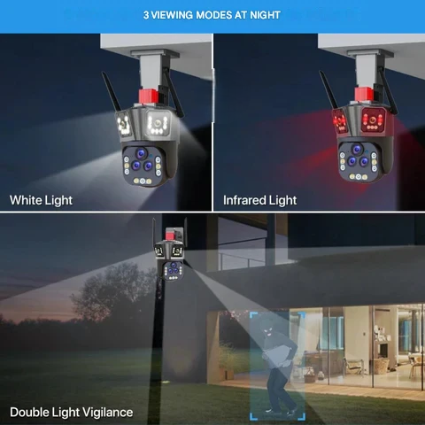 DualGuard Ultra 10K – 20MP Überwachungskamera mit 5 Linsen und 20x Zoom | Brehn