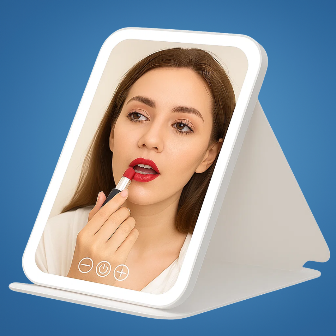 Verstellbare 3-Farben-Beleuchtung – Wiederaufladbares tragbares Design – Perfekt für Reisende & Beautyliebhaber Brehn