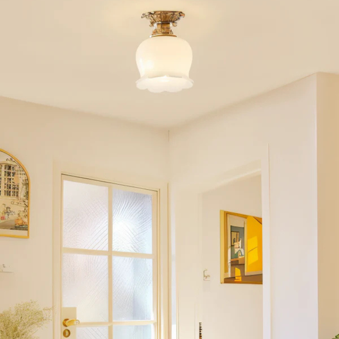 Brehn | Vintage-Deckenlampe in Blumenform