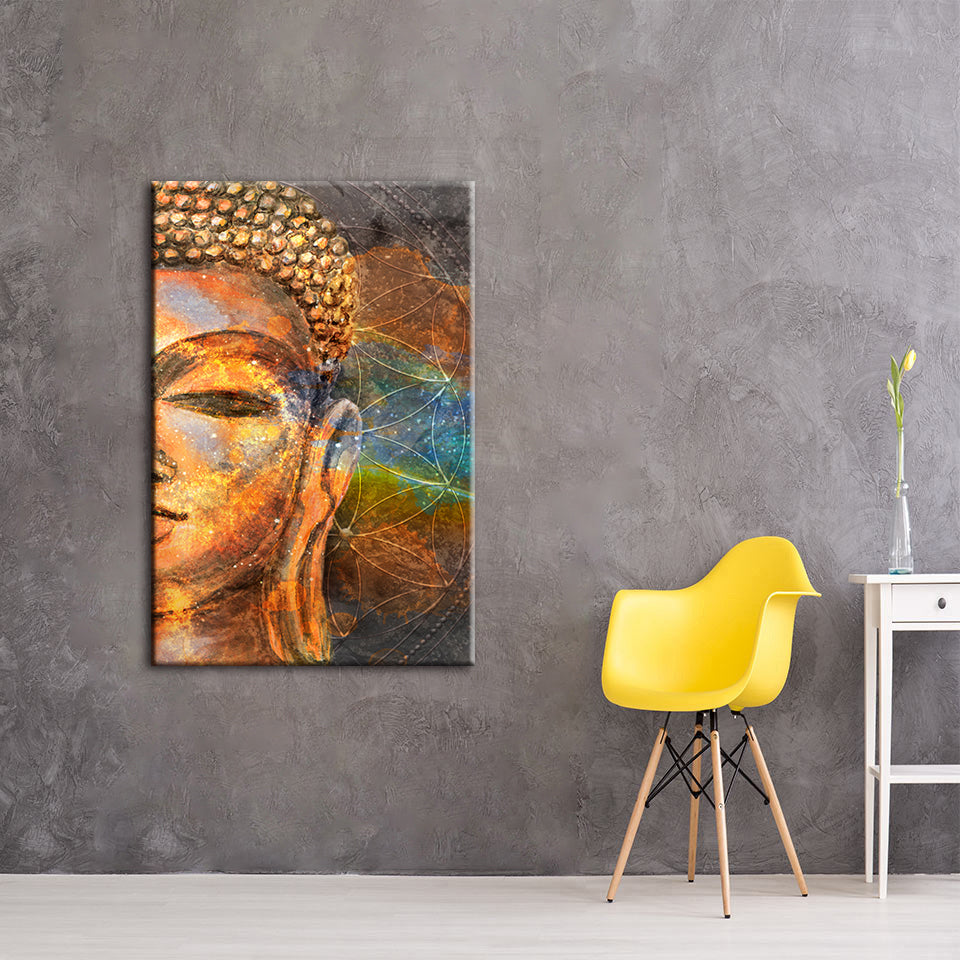 Buddha's Peace - Leinwand Wandkunst Gemälde