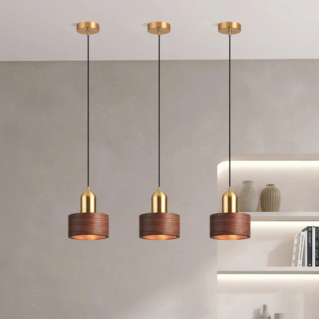 Brehn | Design Pendelleuchte mit Goldakzent
