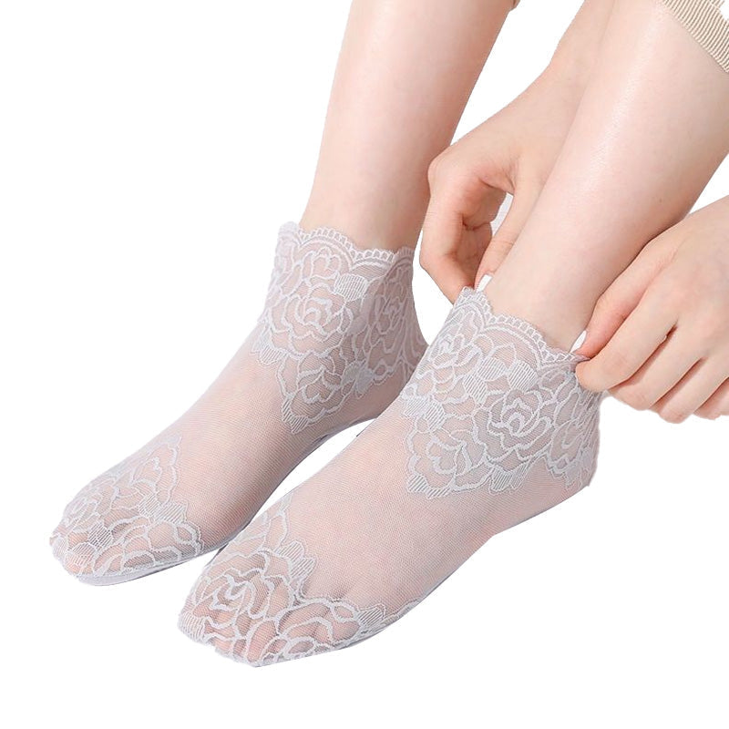 Brehn | Damenmode Spitze Socken (6 Paare)
