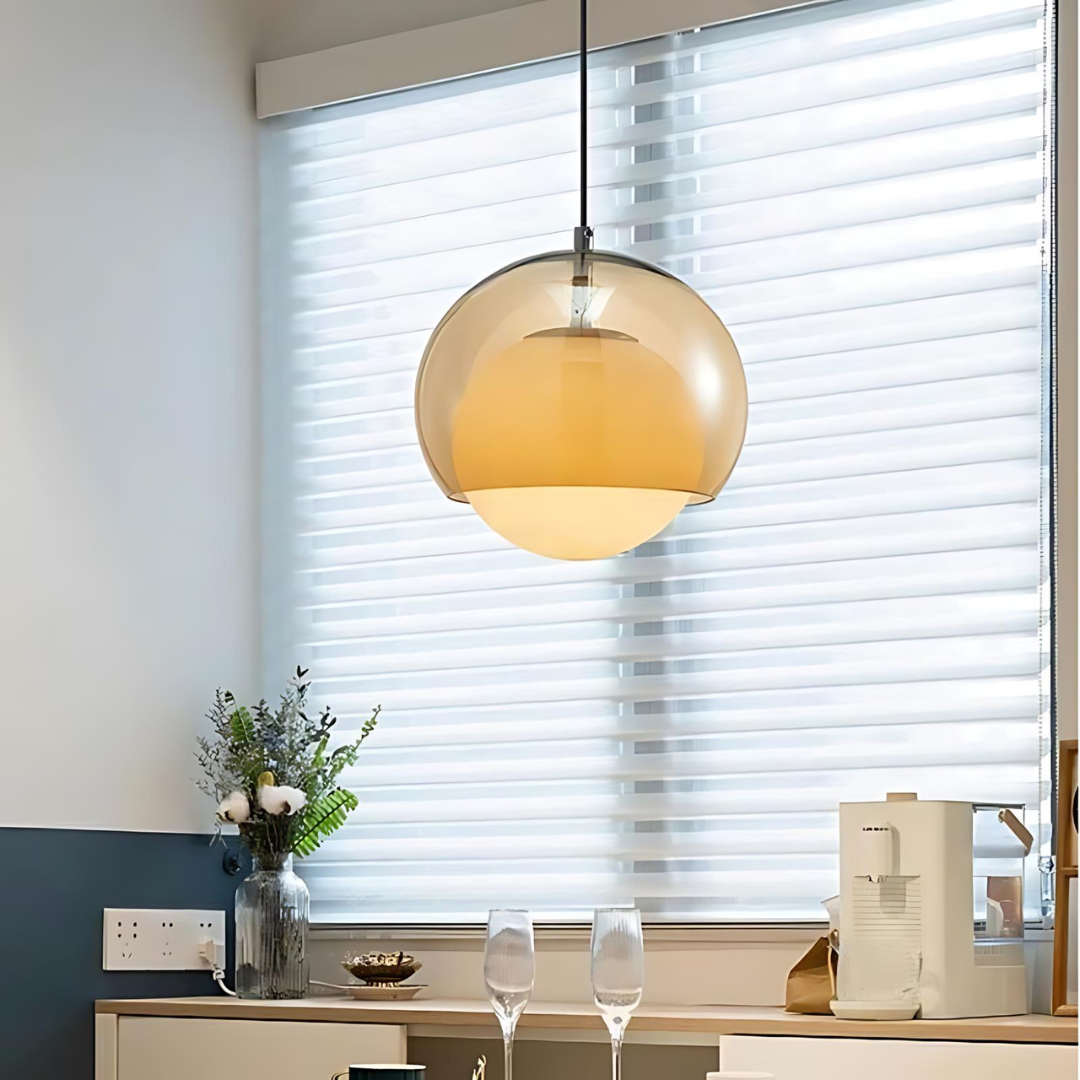 Brehn | Retro Glas Pendelleuchte