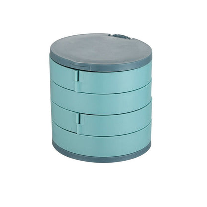 Brehn | Schmuckbox - 360° drehbare Aufbewahrungsbox für Schmuck, maximaler Schutz und Organisation