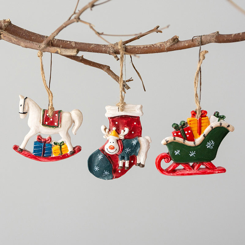 Brehn | Weihnachtsbaum Hängendes Harz Ornament Anhänger