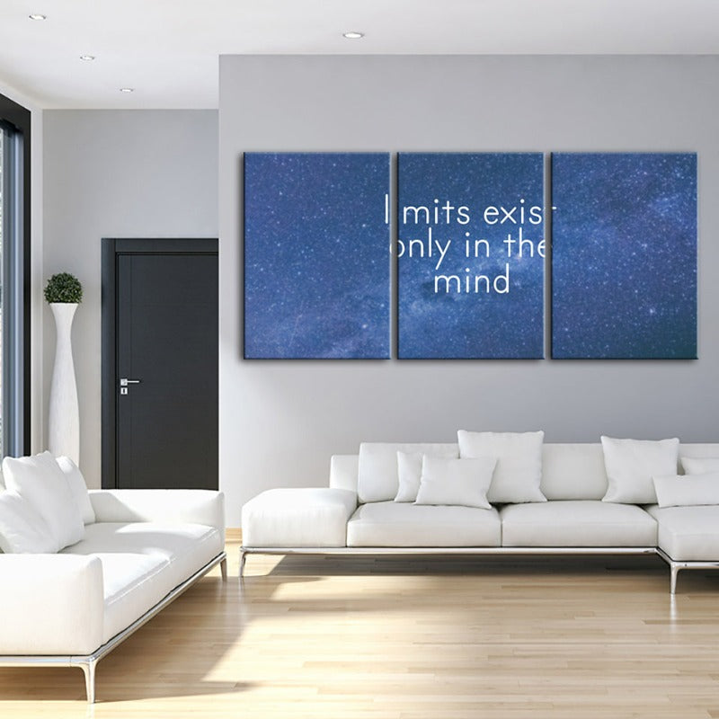 Galaxy Motivation-Canvas Wandkunst Gemälde 3 Teile