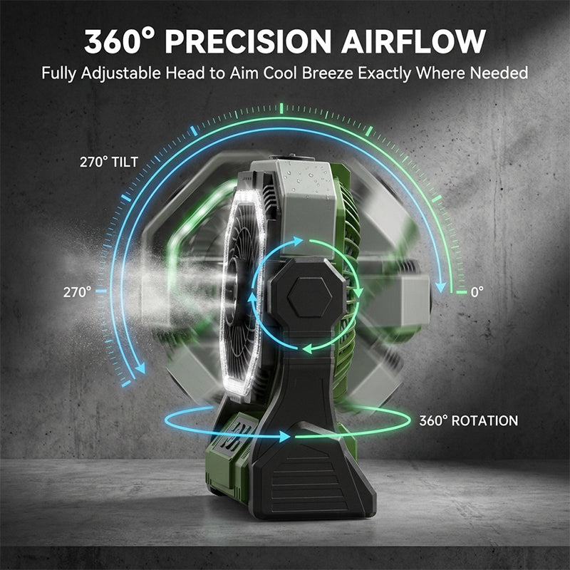 Wiederaufladbarer Outdoor Camping Ventilator Licht | Brehn
