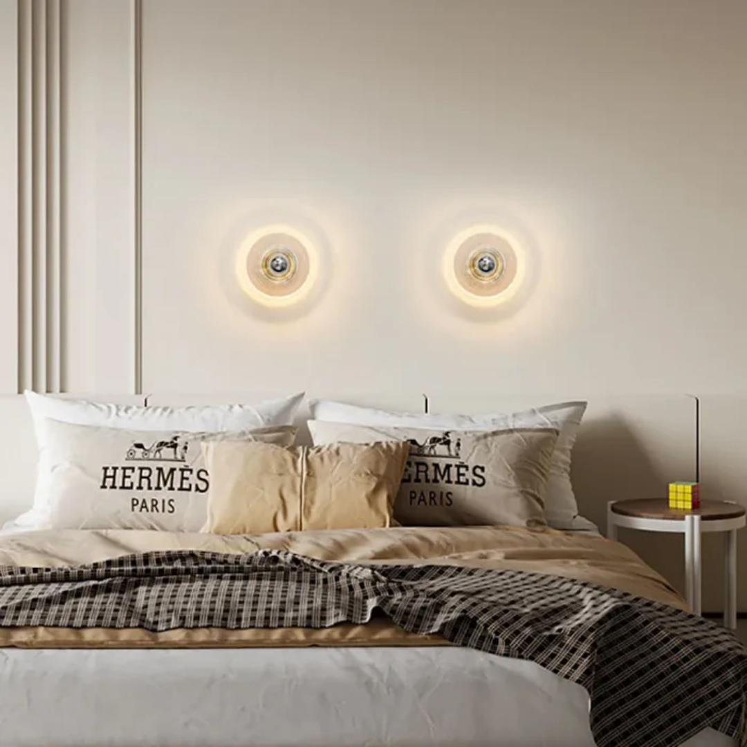 Brehn | Vintage Glas Wandlampe