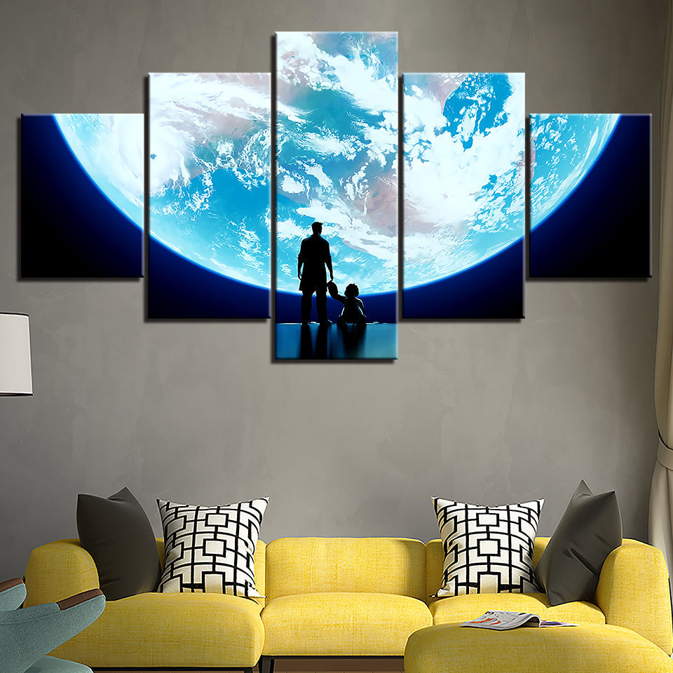 Big, Big World - Leinwand Wandkunst Gemälde