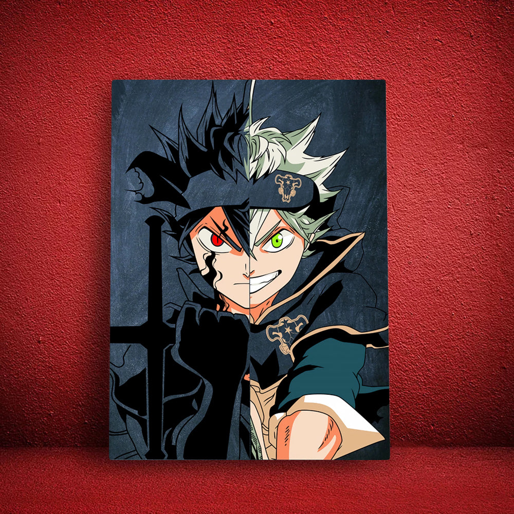 Doppelter Anime Junge - Leinwand Wandkunst Gemälde