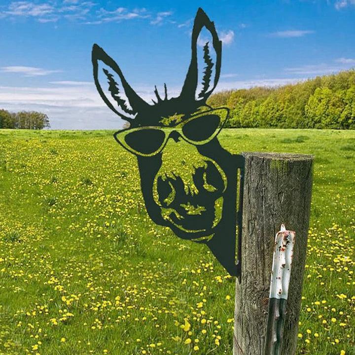 Brehn | Outdoor Garten Bauernhof Spionierender Ziegen Metall Kunstwerk Innen Dekoration