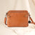 Dreilagige Leder-Umhängetasche, Schultertasche & Clutch