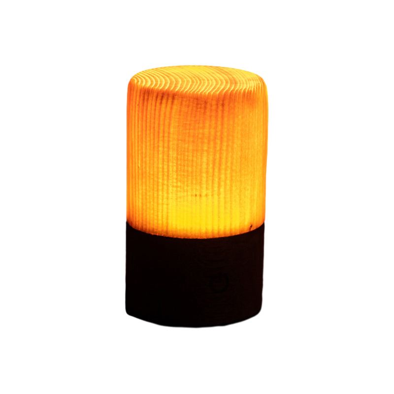 Drahtlose LED-Tischlampe mit Touch-Steuerung | Wiederaufladbarer Akku | Holzmaserung Design | Einstellbare Helligkeit | Brehn