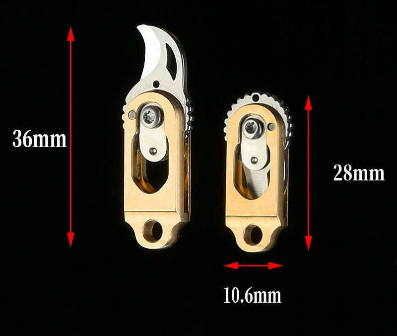 Brehn | Mini Messing Klappenzang - Taschenformat Express Öffner