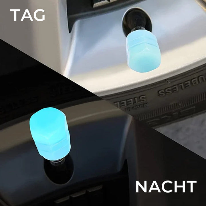 Brehn | Universelle fluoreszierende Reifenventilkappen