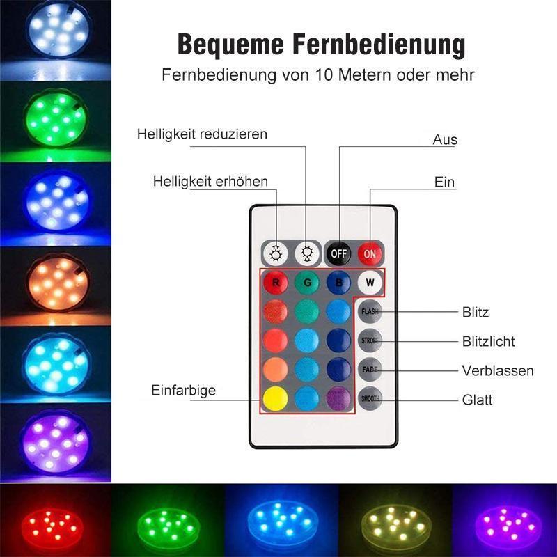 Brehn | LED-Tauchlicht mit Fernbedienung für den Pool