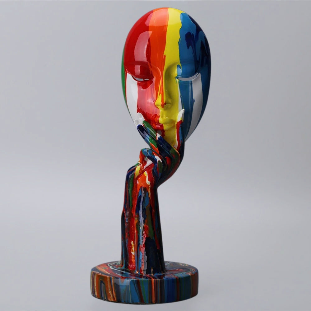 Abstrakte Gesichts-Kunstskulptur | Brehn