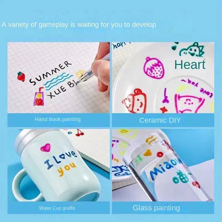 Brehn | Buntes Gelstift-Set für kreative 3D-Kunstwerke
