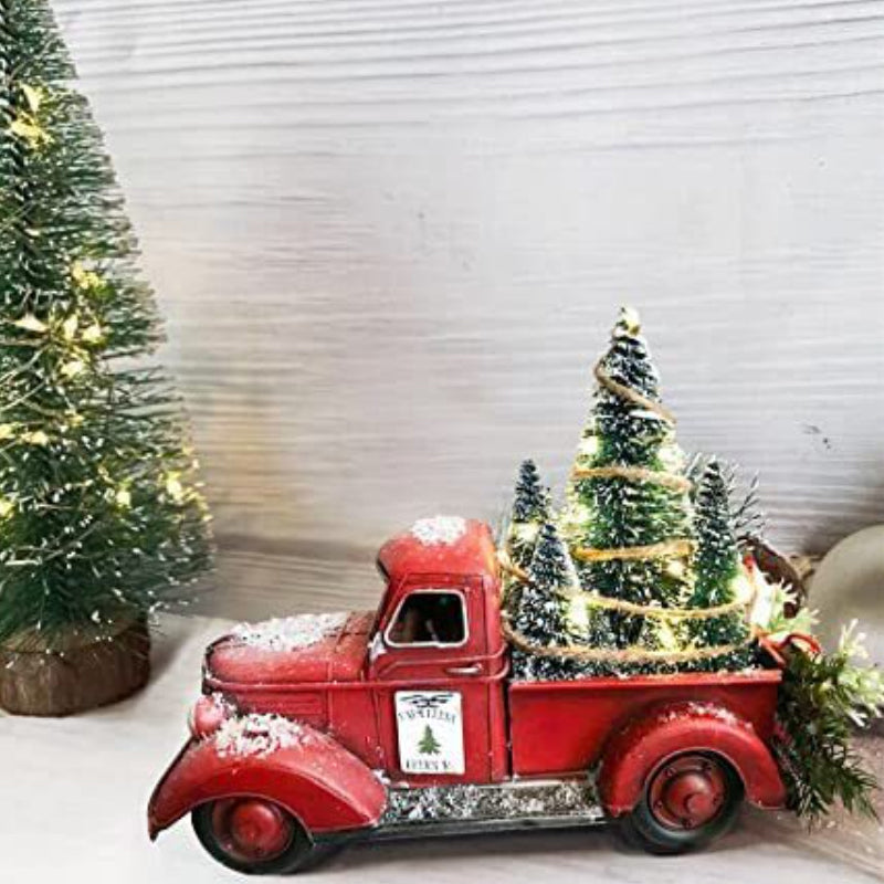 Brehn | Rote Bauerntrucks Weihnachtsdekorationen