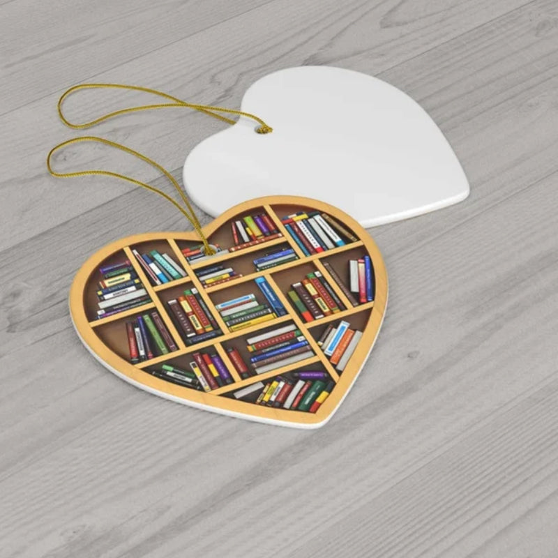 Brehn | Süße Herzförmige Bücherregaldekoration