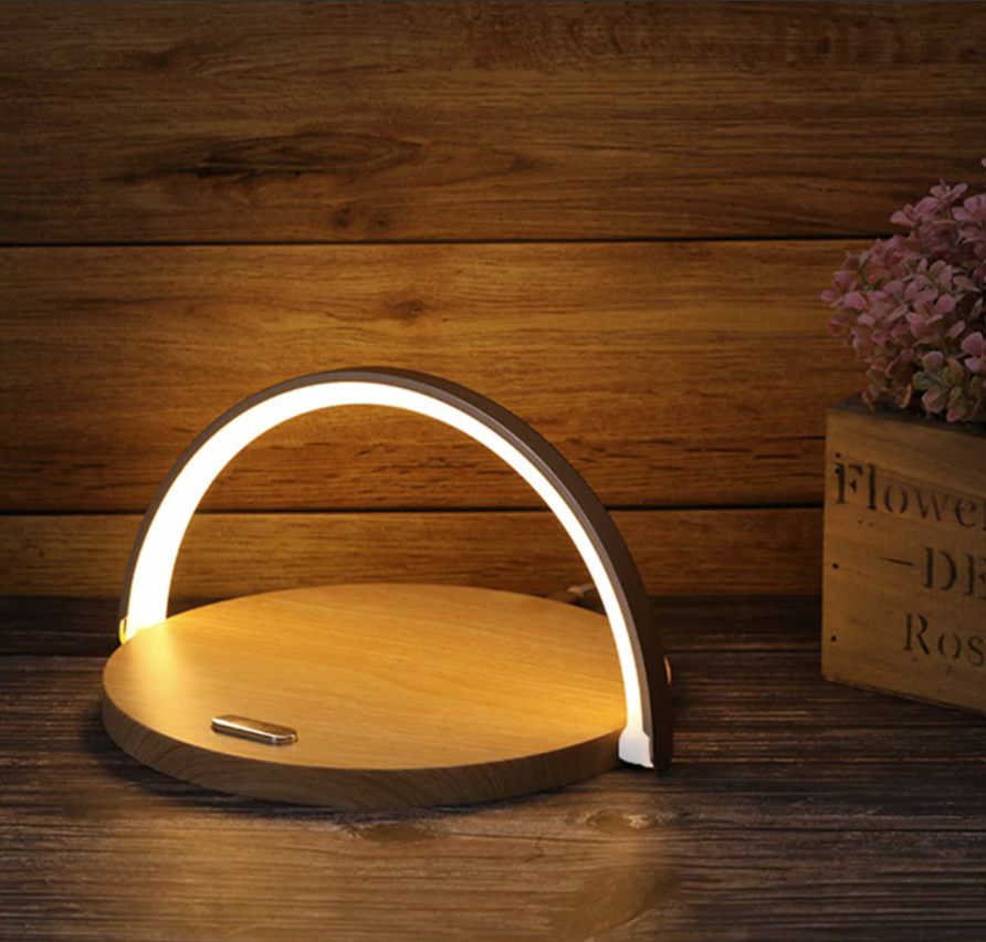 Brehn | Bowlight Design | Atmosphärisches 3-in-1 Nachtlicht mit kabelloser Ladung