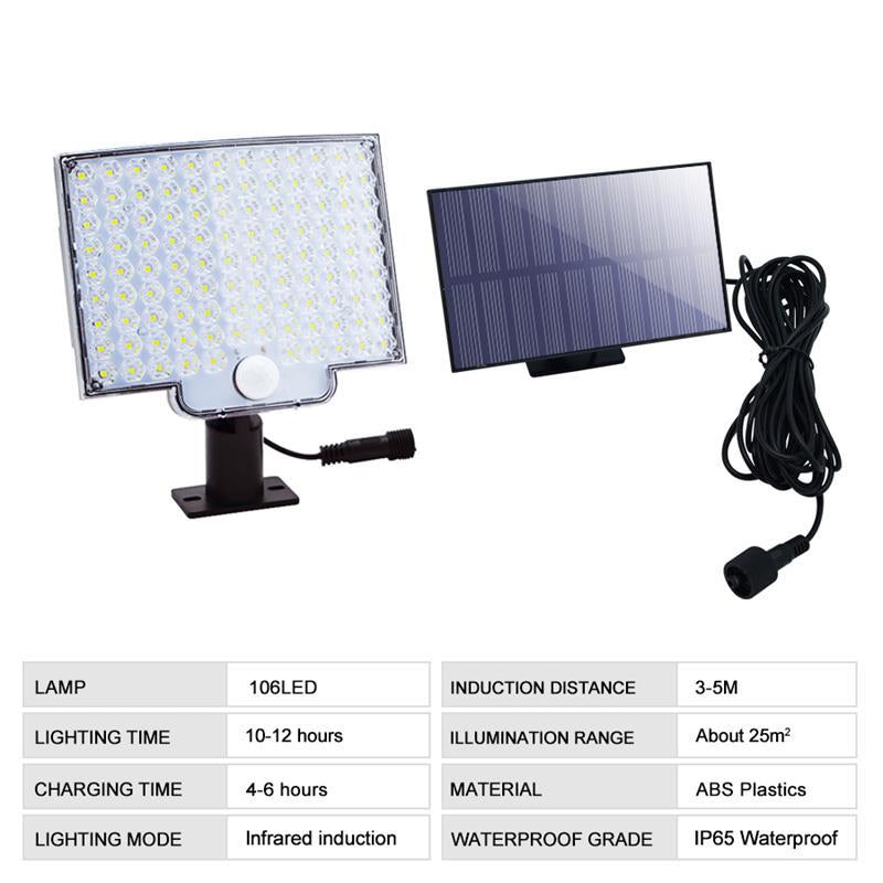 Brehn LED Solar Außenleuchte mit Bewegungsmelder
