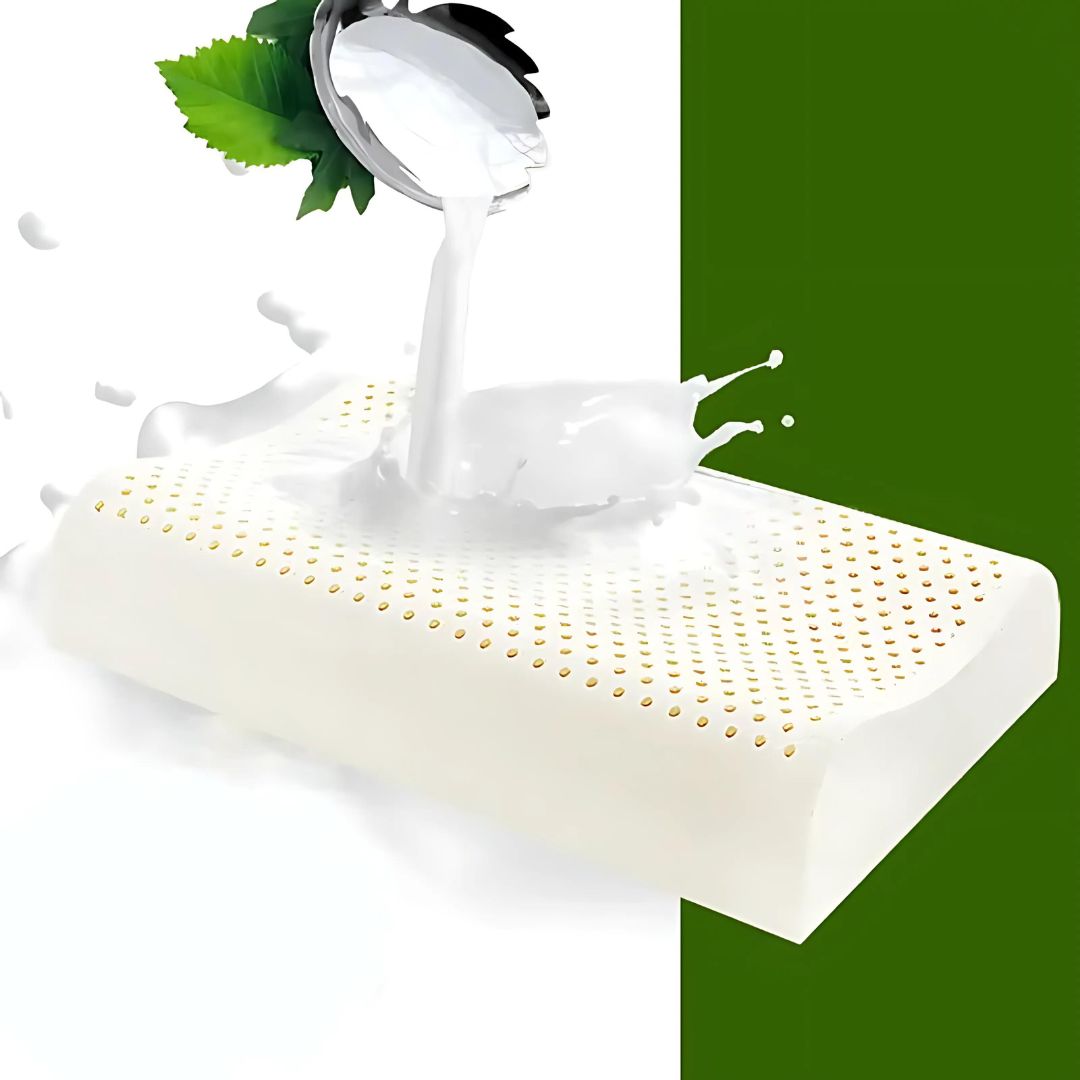 EcoNeck Comfort | 100% Naturkautschuk Orthopädisches Kissen - gegen Nackenschmerzen - Bequemes und Unterstützendes Kissen - Besserer Schlaf - Wellness Brehn