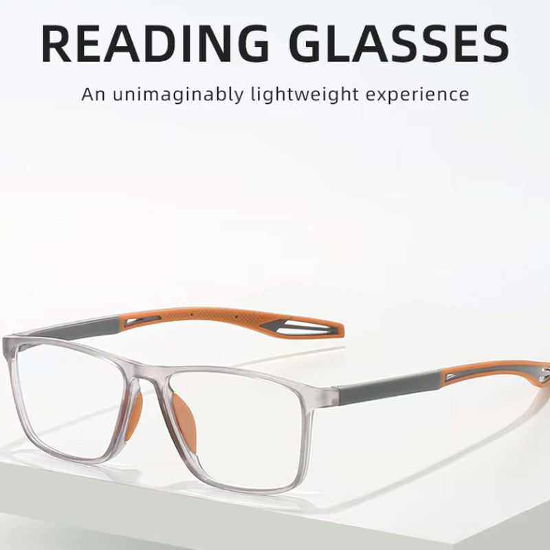 Brehn | Modische Silikon Sport-Lesebrille