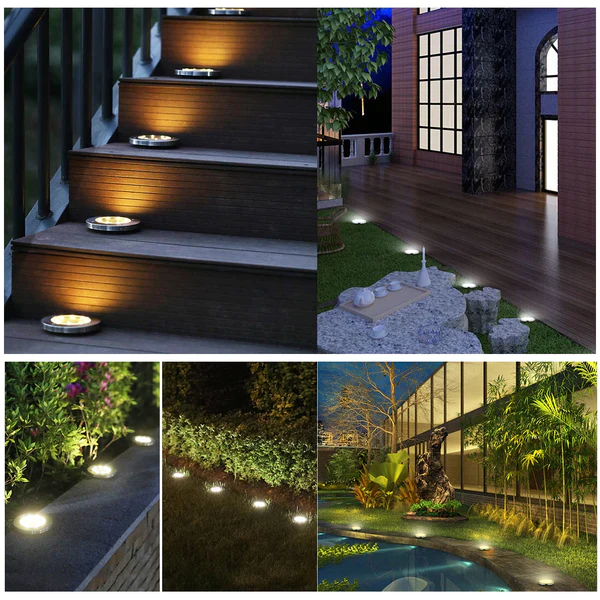 Solarbetriebene Leuchten | Kabellose LED-Gartenlampe