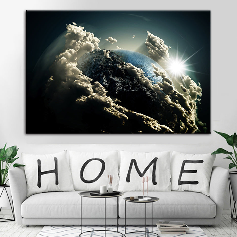 Erde's Stratosphäre - Leinwand Wandkunst Gemälde