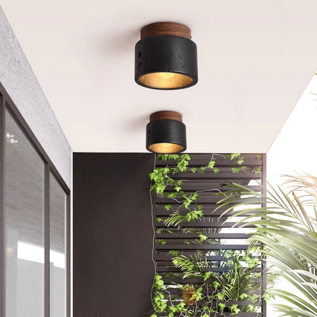 Brehn | Deckenlampe mit Steinoptik