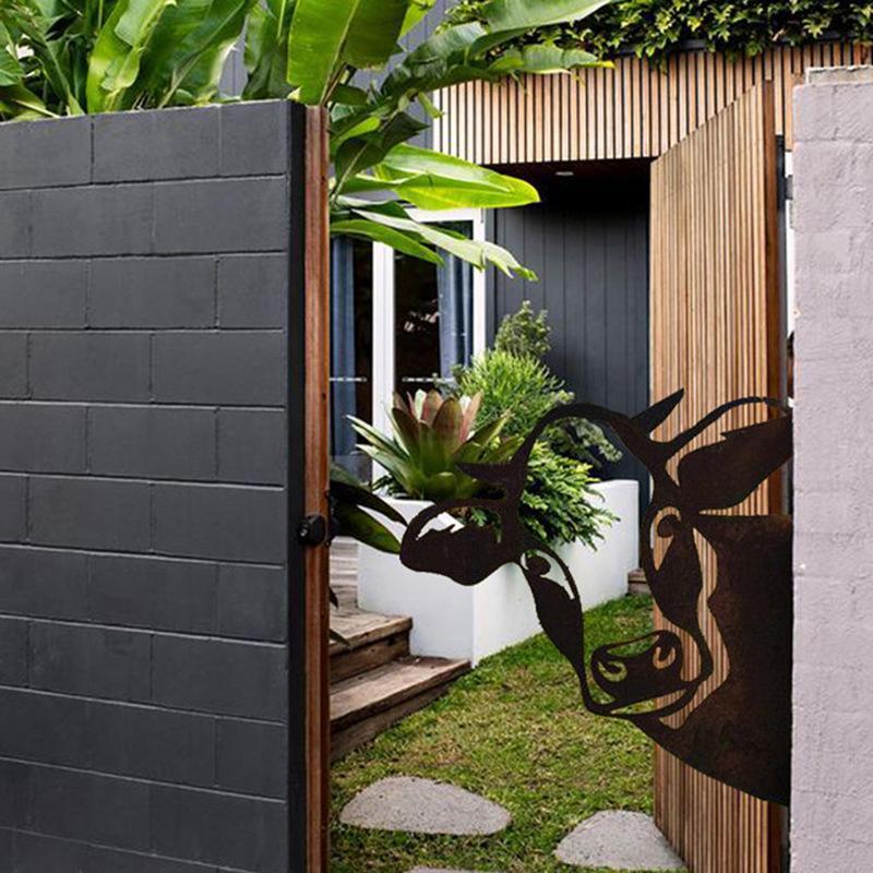 Brehn | Outdoor Garten Bauernhof Spionierender Ziegen Metall Kunstwerk Innen Dekoration