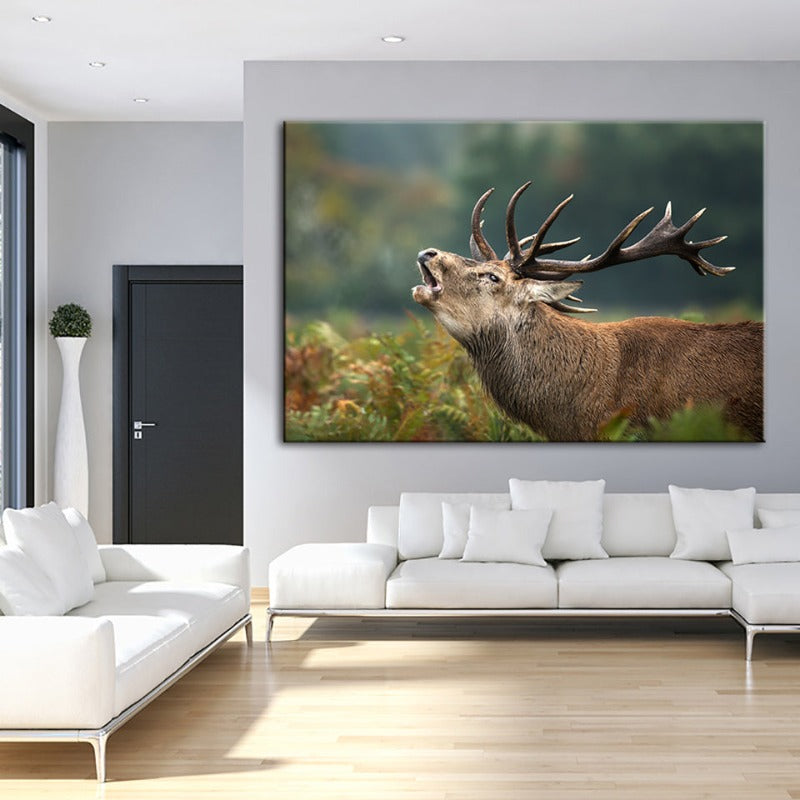 Blöken Elch - Leinwand Wandkunst Gemälde