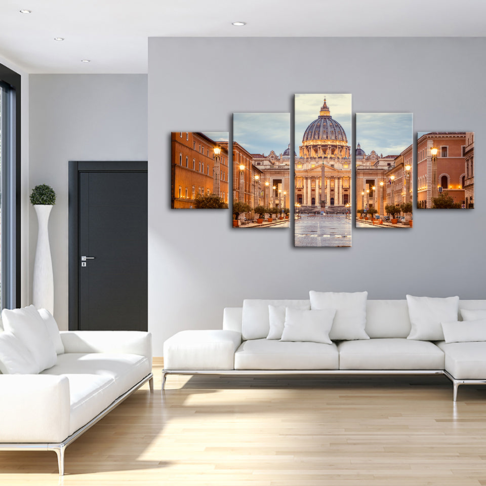 Fresh Palace 5 Stück - Leinwand Wandkunst Gemälde